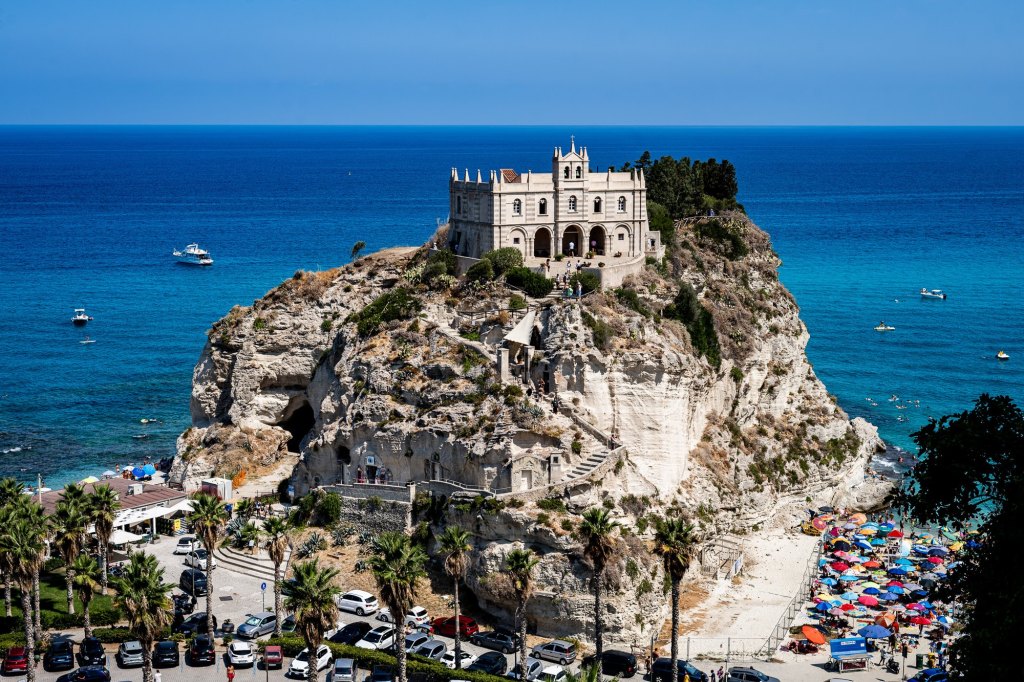 Tropea church on the rock, Calabria