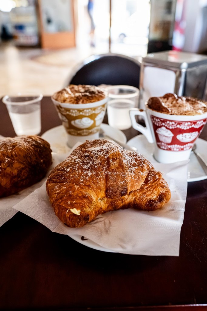 Santa sofia d'Epiro cappuccino and cornetto, Calabria